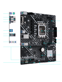 Placa de baza Asus PRIME H610M-E D4-CSM,Intel H610 mic-ATX motherboard with DDR4, PCIe 4.0,HDMI