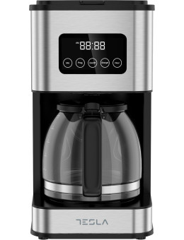 Cafetiera digitala Tesla CMF201BX, 900W, 1.5 LDisplay digital, Inox