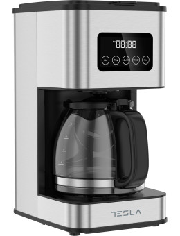 Cafetiera digitala Tesla CMF201BX, 900W, 1.5 LDisplay digital, Inox