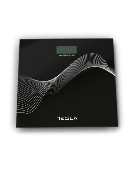 Cantar corporal Tesla BS102B, 180kg, baterii 2xAAA30x30cm, Negru