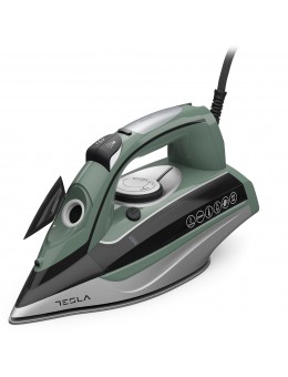 Fier de calcat cu iPump Tesla IR600BGP, 3000W,senzor maner, rezervor 400ml, autocuratare, verde