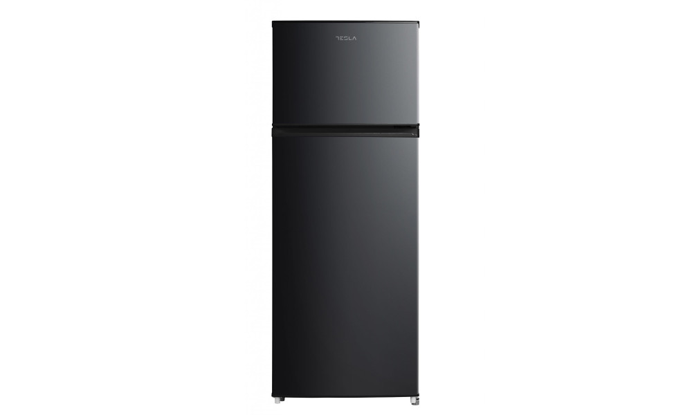 Frigider cu doua usi Tesla RD2100MBE, E, 207L,H143 Usi reversibile, iluminare LED, Negru