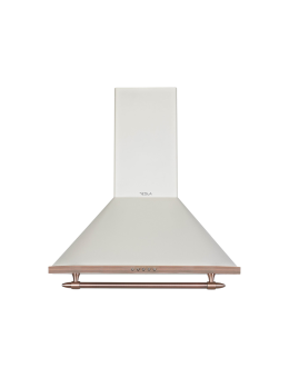 Hota decorativa retro Tesla DC600AIP, 60cm, Crem 1-motor 190W, 630m3/h, 3 trepte, LED 2x2W