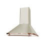 Hota decorativa retro Tesla DC600AIP, 60cm, Crem 1-motor 190W, 630m3/h, 3 trepte, LED 2x2W