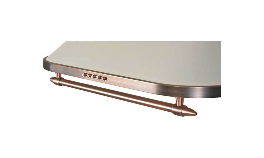 Hota decorativa retro Tesla DC600AIP, 60cm, Crem 1-motor 190W, 630m3/h, 3 trepte, LED 2x2W