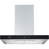 Hota decorativa Tesla DC600AXB, T-shape, 60cm1 motor DC 75W, 630m3/h, display LED, inox/sticla