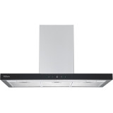 Hota decorativa Tesla DC900AXB, T-shape, 90cm1 motor DC 75W, 630m3/h, display LED, inox/sticla