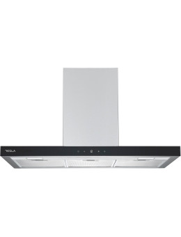 Hota decorativa Tesla DC900AXB, T-shape, 90cm1 motor DC 75W, 630m3/h, display LED, inox/sticla