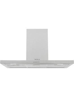Hota decorativa Tesla DC900AX, T-shape, 90cm1 motor 190W, 630m3/h, 3 trepte, LED 2x2W, inox
