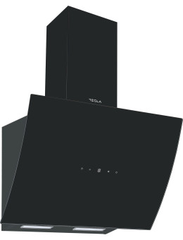Hota decorativa Tesla DD600AB, 60cm, Sticla neagra1 motor DC 75W, 630m3/h, display LED