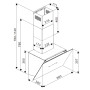 Hota decorativa Tesla DD600AXB, 60cm, Inox/Sticla1 motor DC 75W, 630m3/h, display LED