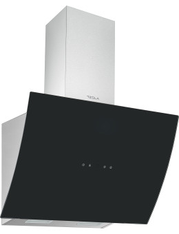 Hota decorativa Tesla DD600AXB, 60cm, Inox/Sticla1 motor DC 75W, 630m3/h, display LED
