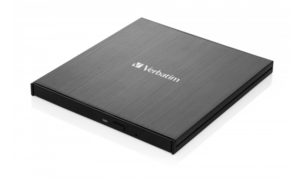 DVD-RW extern Verbatim Slimline USB3.2, USB-C, BK