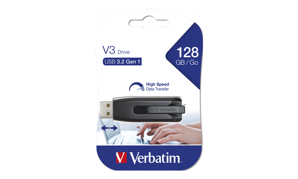 USB Flash Drive Verbatim, SnG, 128GB, 3.2 Gen1,Format FAT32
