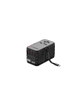 Adaptor universal Verbatim GaN III, Travel, 85W GaN3, 4xUSB-C PD & QC 4+ & 1 x USB-A QC ports