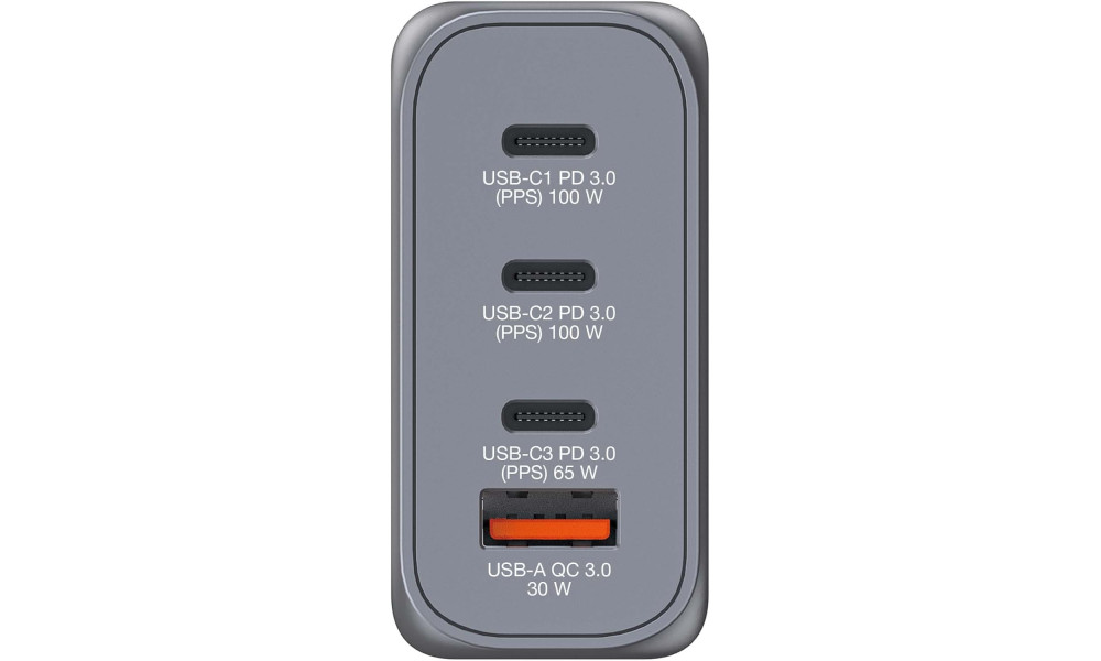 Incarcator Verbatim GaN, 100W, EU/UK/US