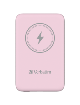 Power Bank Verbatim 10.000mAh Charge'n'Go Pink Magnetic Wireless