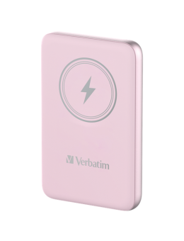 Power Bank Verbatim 10.000mAh Charge'n'Go Pink Magnetic Wireless