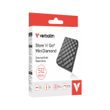 SSD portabil SNG Mini Diamond USB-C 512GB Verbatim