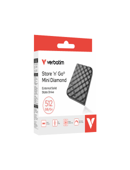 SSD portabil SNG Mini Diamond USB-C 512GB Verbatim