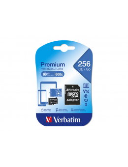 Card de memorie MicroSDXC Verbatim, 256GBPremium, CL 10