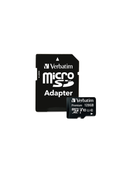 Card de memorie MicroSDXC Verbatim, 128GB Premium, CL 10