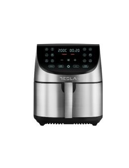 Friteuza cu aer cald Tesla AF701BX, 7L, 0-60 minTouch screen, 1700W, Negru-Inox