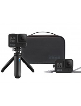 Kit Accesorii GoPro Travel, Include: 1x Shorty 1x Prindere magnetica, 1x Geanta Transport