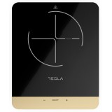 Plita portabila cu inductie Tesla IC401B, 2000W 25x25cm, 8 niveluri putere, Negru