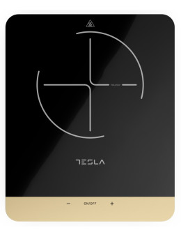 Plita portabila cu inductie Tesla IC401B, 2000W 25x25cm, 8 niveluri putere, Negru