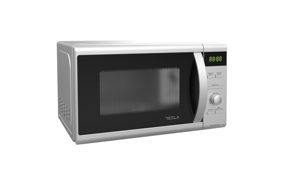 Cuptor cu microunde Tesla MW2060MS 20L, 700W, SLVDigital, grill 1000W