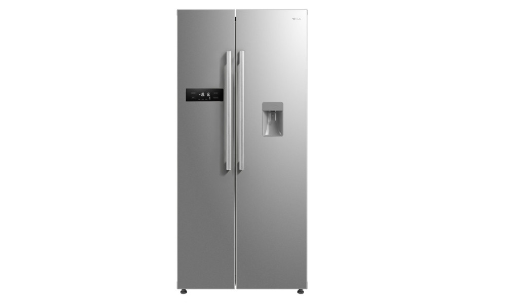 Frigider side-by-side Tesla RB5201FMXE, E, 535LH177, Total No Frost, Dozator apa, LED, Inox