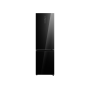 Combina frigorifica Tesla RC3800FMB, 378L, Clasa ETotal NO Frost, Display LED, H201cm, Sticla Neagra