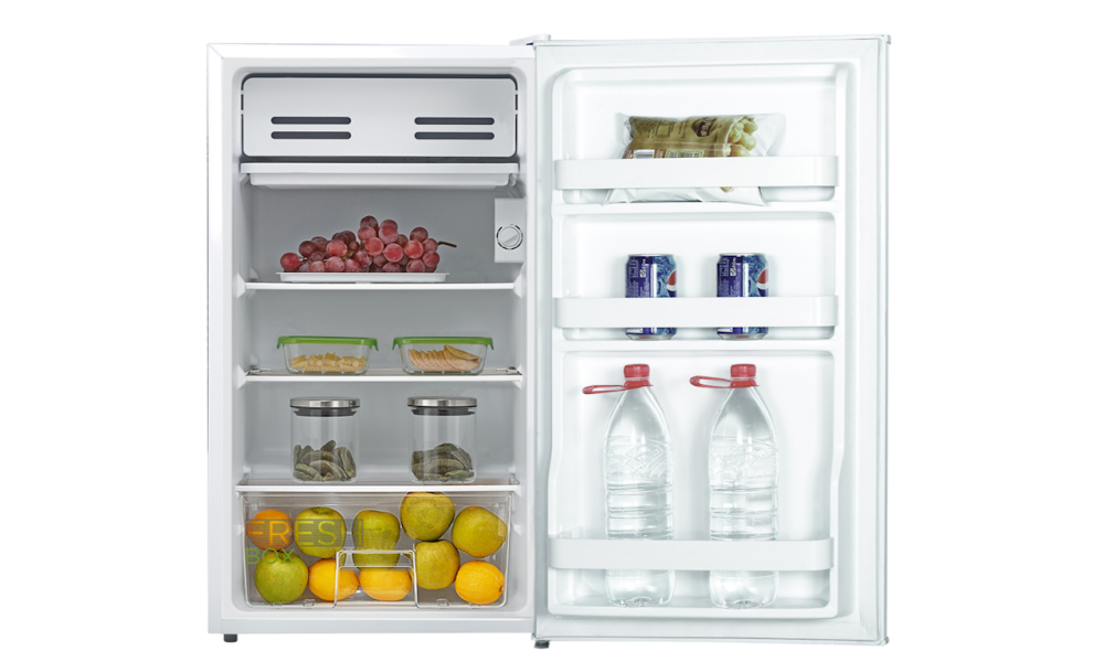 Frigider cu o usa Tesla RS0903ME, E, 93L, H85 Usa reversibila, Alb