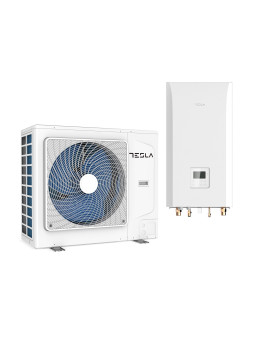 Pompa de caldura aer-apa split Tesla TATP-8HMDA1 8kW, A+++/A++, 3kW back-up heater, Wi-Fi, 220V