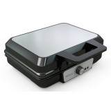 Waffle-maker Tesla WM200BX, 1000W Termostat ajustabil, Negru-Inox