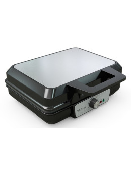 Waffle-maker Tesla WM200BX, 1000W Termostat ajustabil, Negru-Inox